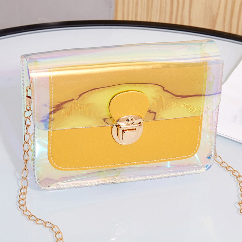 Transparent Yellow Crossbody Bag